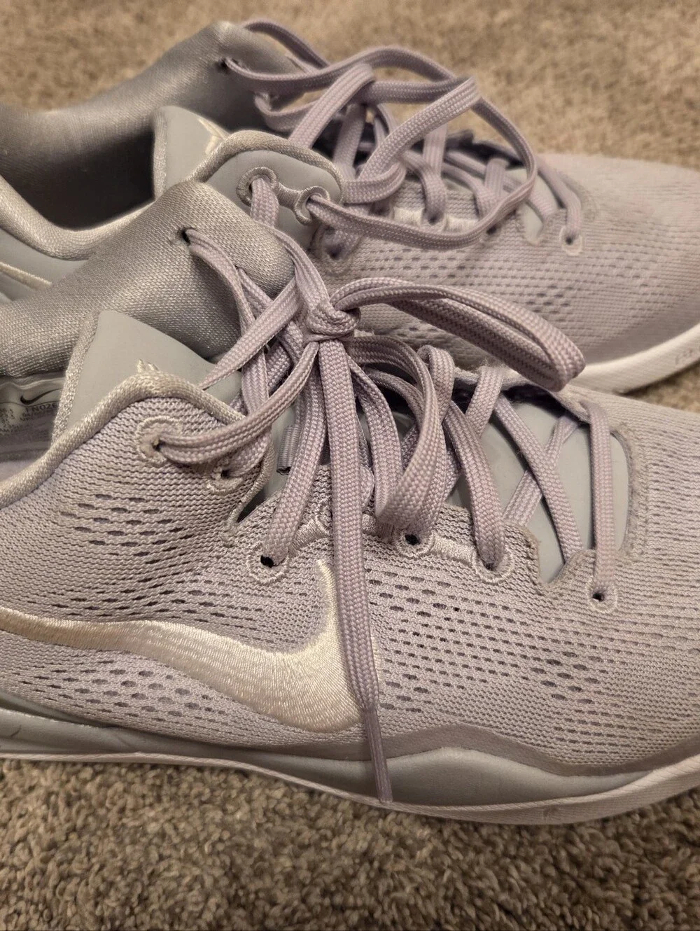 Nike Kobe Youth Grey Basketball Shoes